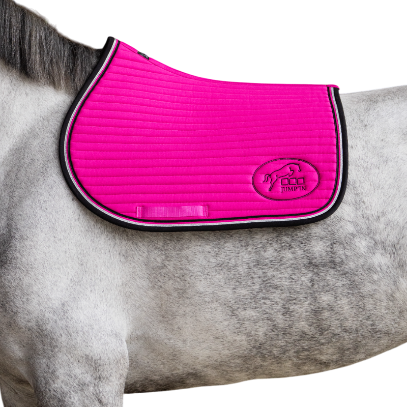 Jump'In - Tapis de selle Balthazar fuschia/ noir | - Ohlala