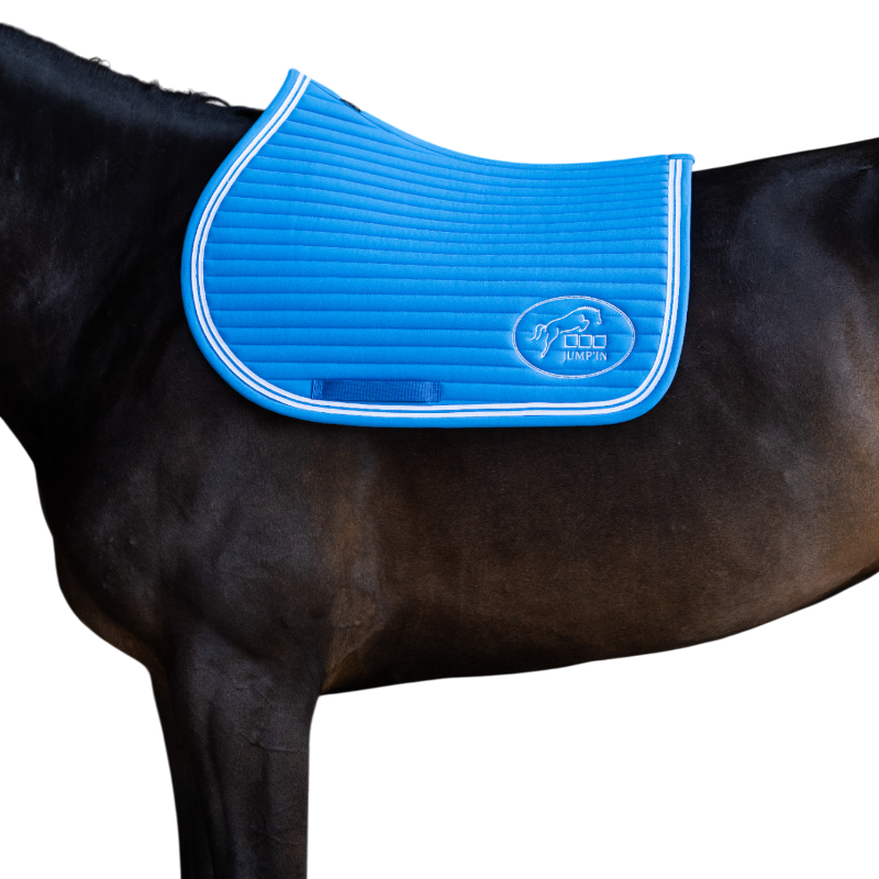Jump'In - Tapis de selle Balthazar bleu royal/ blanc | - Ohlala