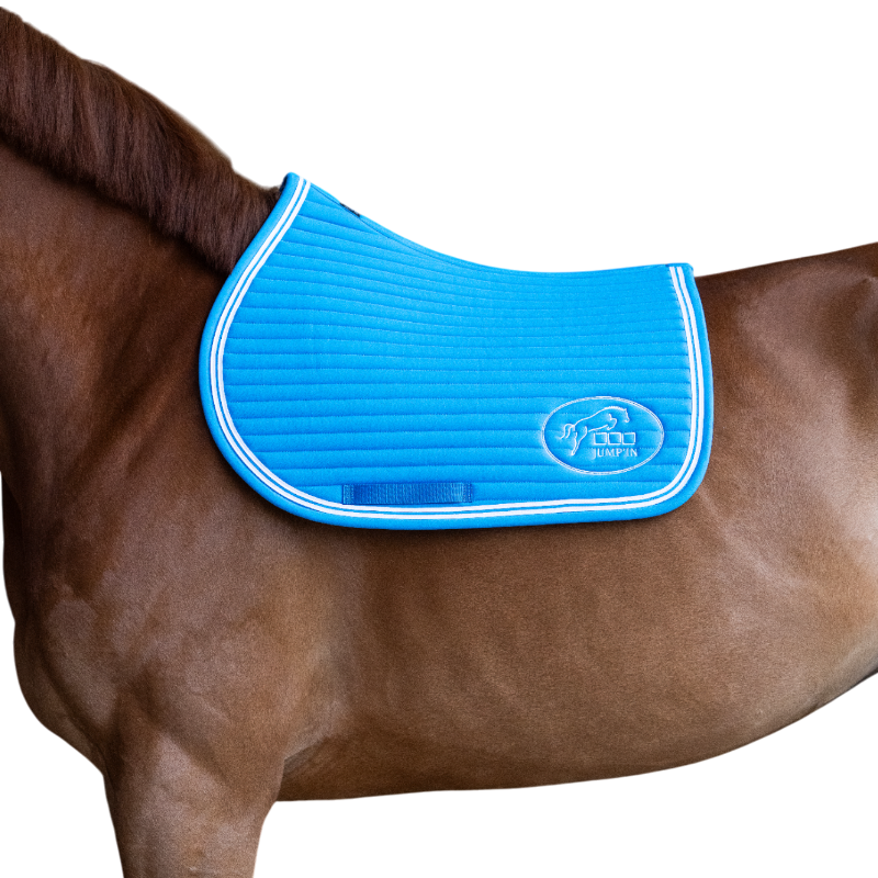Jump'In - Tapis de selle Balthazar bleu royal/ blanc | - Ohlala