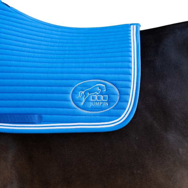 Jump'In - Tapis de selle Balthazar bleu royal/ blanc | - Ohlala