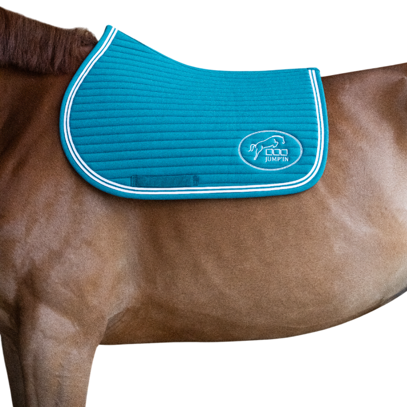 Jump'In - Balthazar zadeldoek lagune/ wit