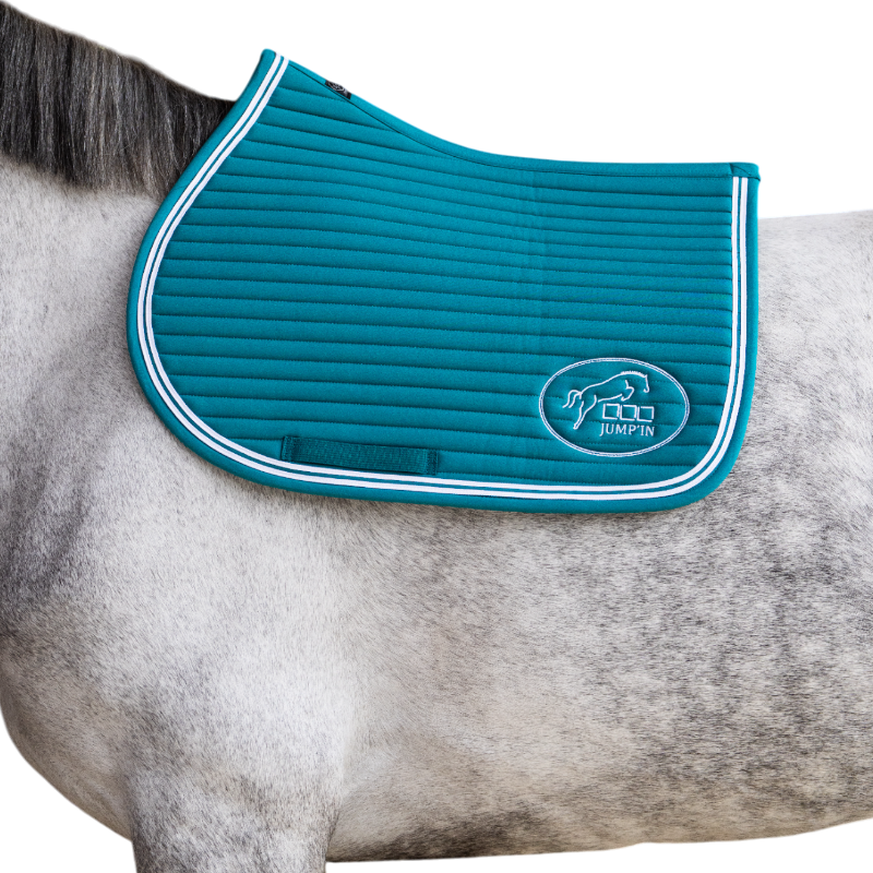 Jump'In - Balthazar zadeldoek lagune/ wit