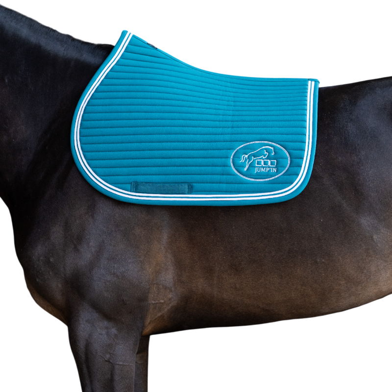Jump'In - Balthazar zadeldoek lagune/ wit