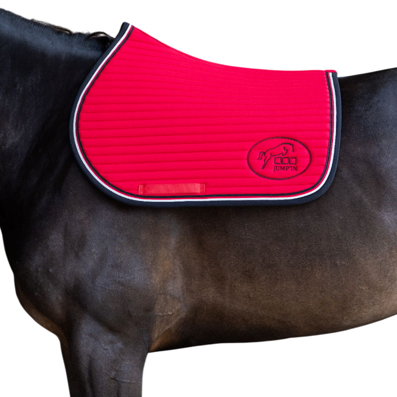 Jump'In - Tapis de selle Balthazar rouge/ noir | - Ohlala