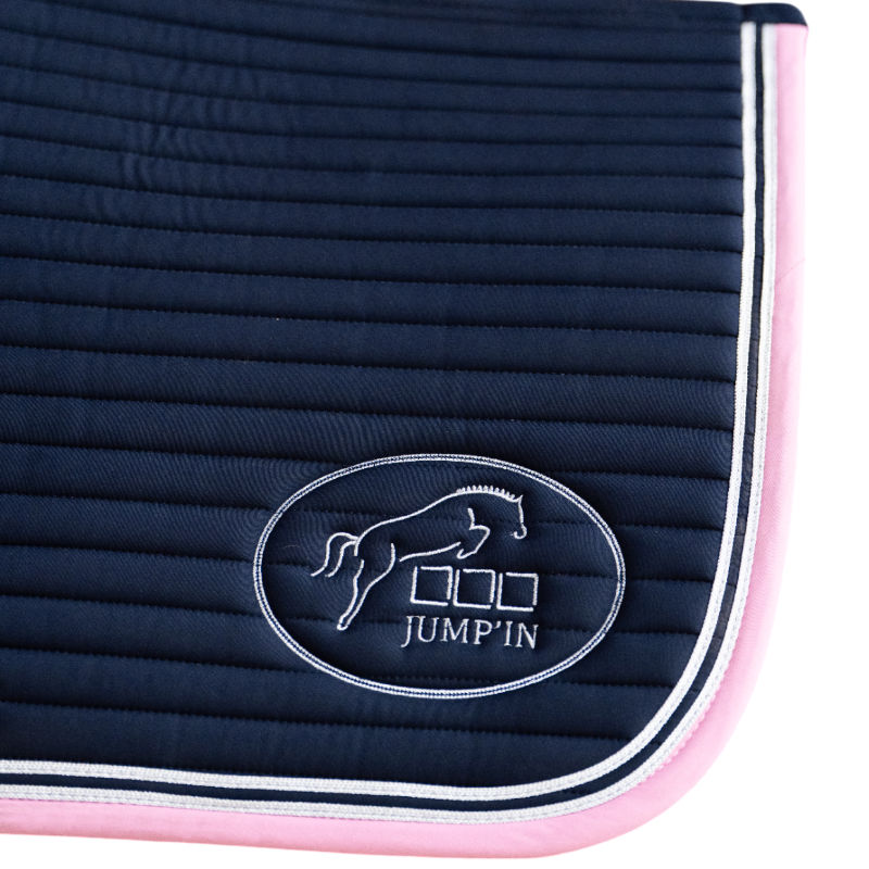 Jump'In - Tapis de selle Balthazar marine/ rose | - Ohlala