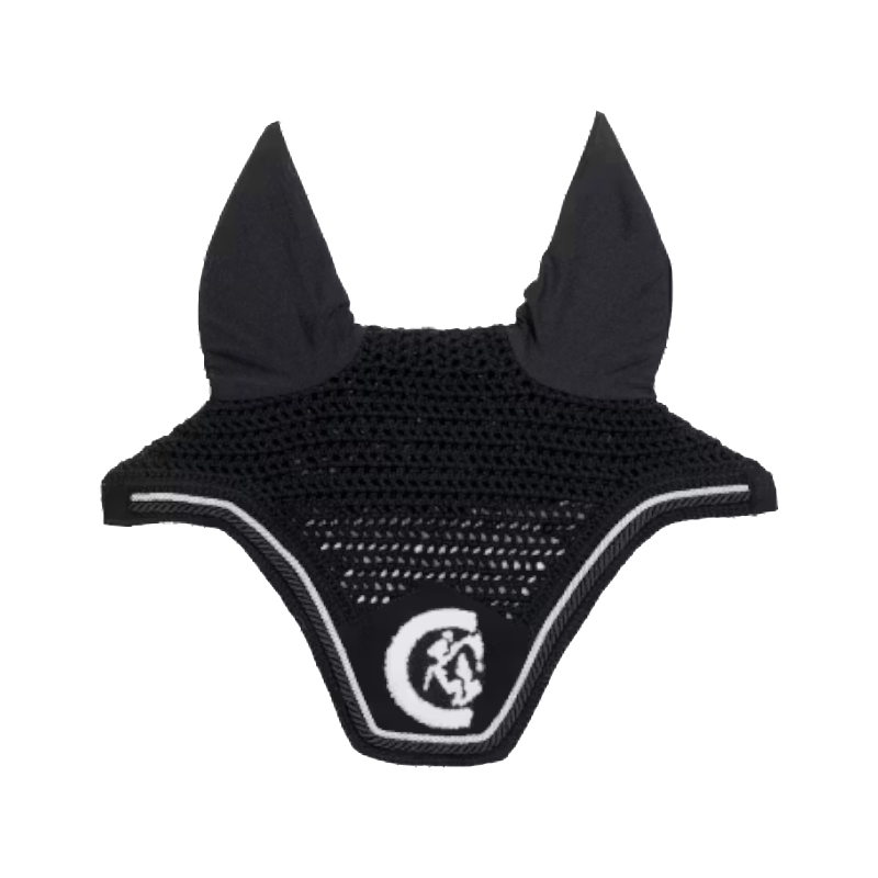Kentucky Horsewear - Bonnet pour chevaux anti-bruits Wellington 3D Logo Rope noir | - Ohlala