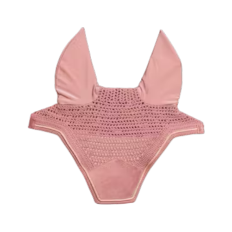 Kentucky Horsewear - Bonnet pour chevaux anti-bruits Wellington Velvet vieux rose | - Ohlala