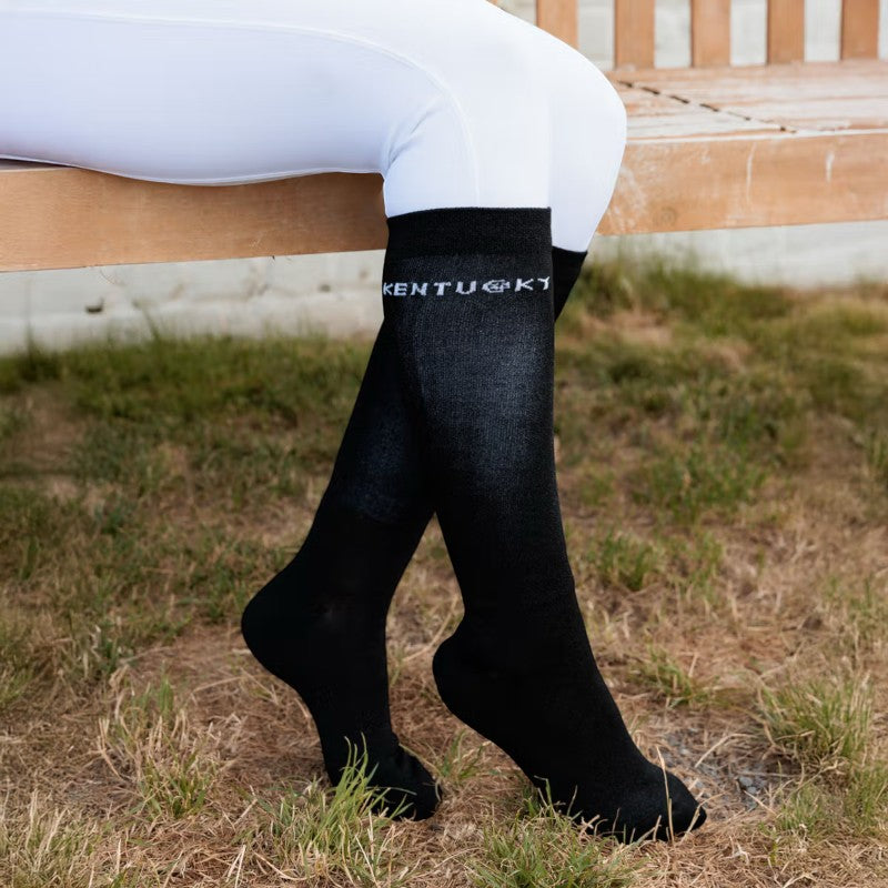 Kentucky Horsewear - Glitter zwarte rij sokken x3