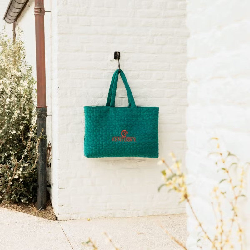 Kentucky Horsewear - Sac Velvet Logo Kentucky émeraude | - Ohlala