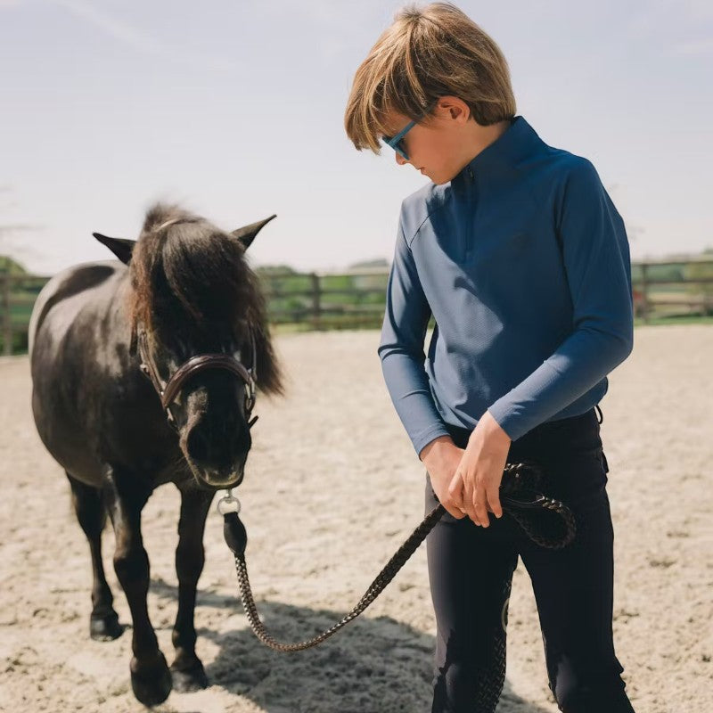 Kentucky Horsewear - Legging d'équitation Mexico Kids garçon avec Grip au genou marine