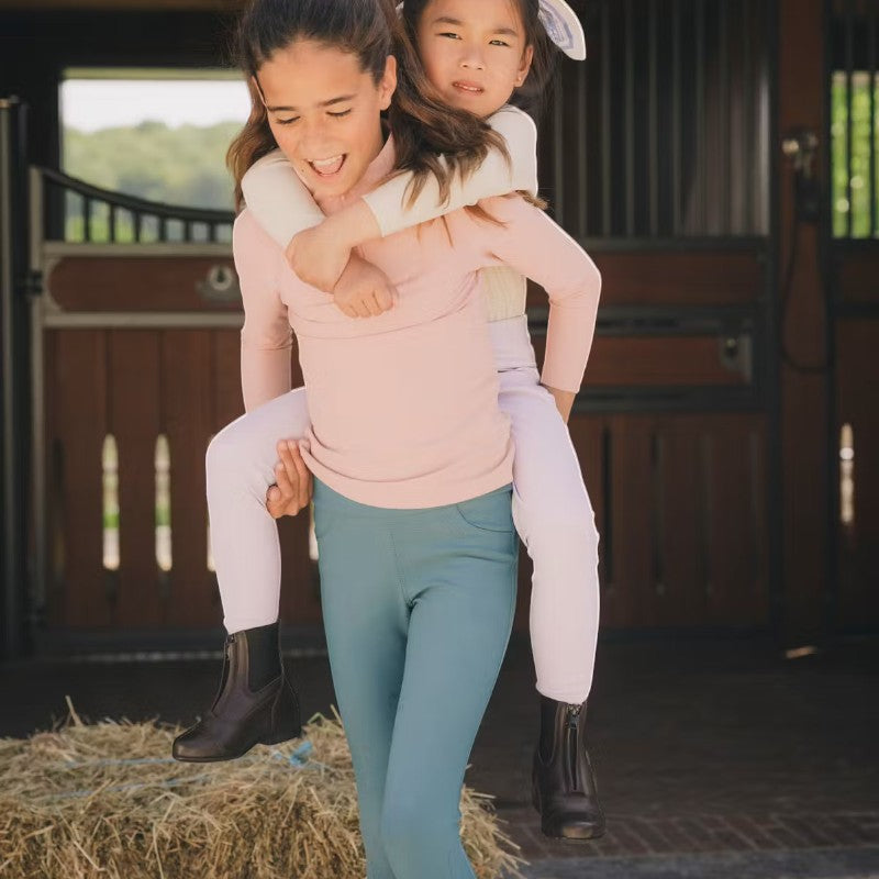 Kentucky Horsewear - Paardrijlegging Miami Kids meisje met grip op de knie smaragdgroen