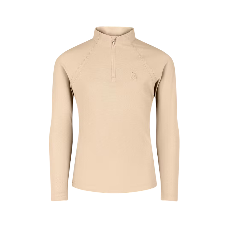 Kentucky Horsewear - T-shirt d'entraînement Madrid Kids fille manches longues beige | - Ohlala