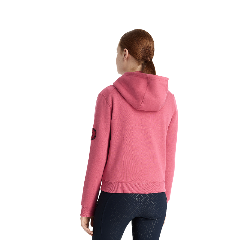 Lemieux - Sweat à capuche demi-zippé enfant Young Rider Hettie cranberry | - Ohlala