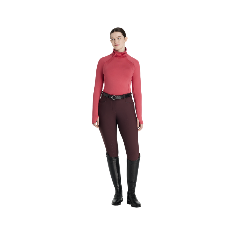 Lemieux - Baselayer manches longues col montant femme Sara cranberry