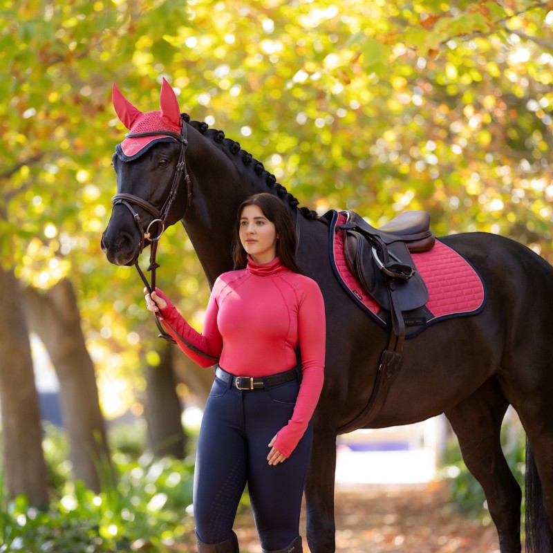 Lemieux - Baselayer manches longues col montant femme Sara cranberry