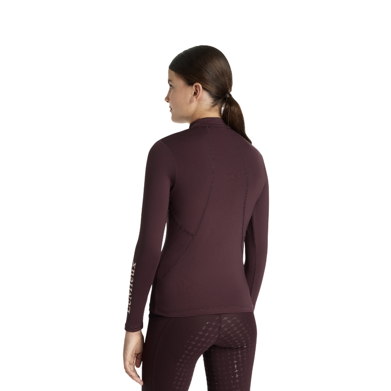 Lemieux - Baselayer lange mouwen kind Klassiek Young Rider damson