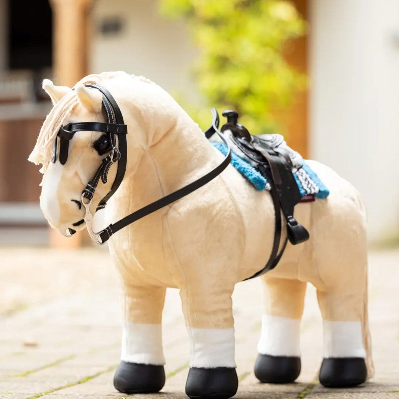 Lemieux - Western hoofdstel voor zwarte Toy Pony