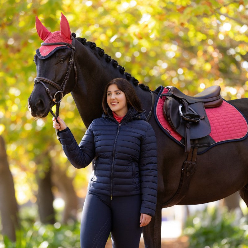 Lemieux - Damen Steppjacke mit langen Ärmeln in Marine-Rosa