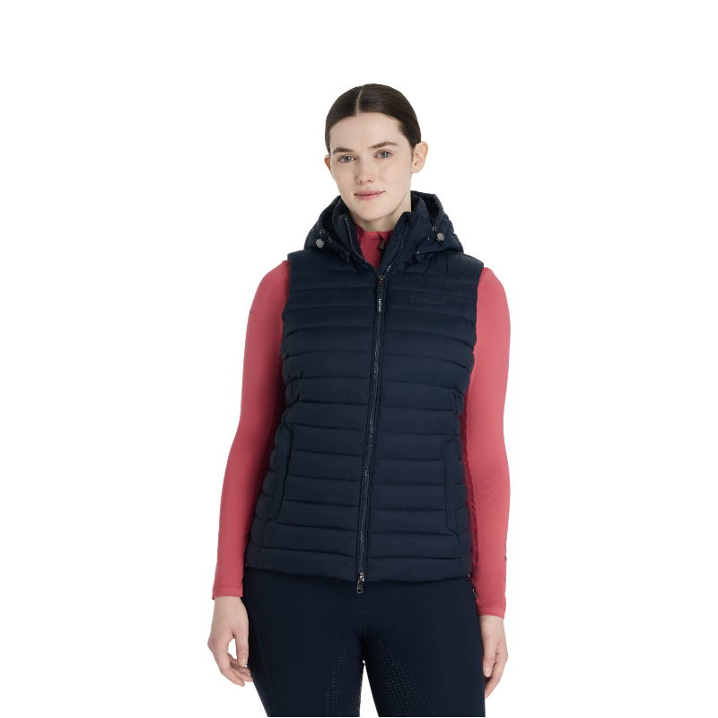 LeMieux - Women's sleeveless down jacket Navy pink