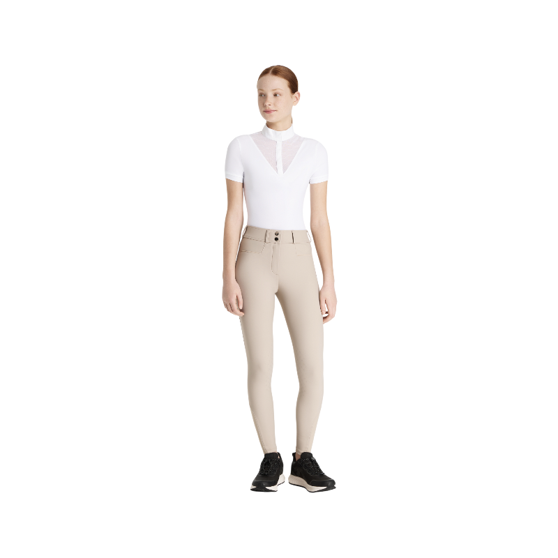 Lemieux - Meisjes rijbroek met grip op de knieën Young Rider Izzy Almond
