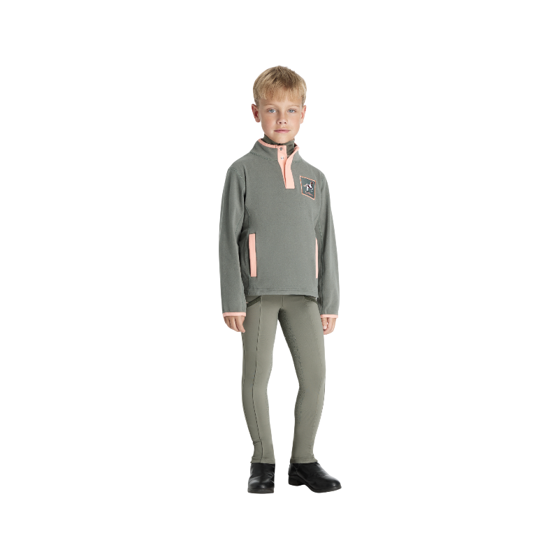 Lemieux - Polaire met drukknoopjes voor kinderen Mini Mae rozemarijn