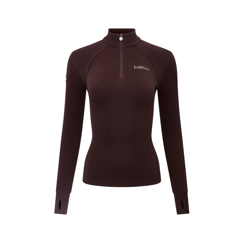 Lemieux - Women's zip collar fleece Frances damson