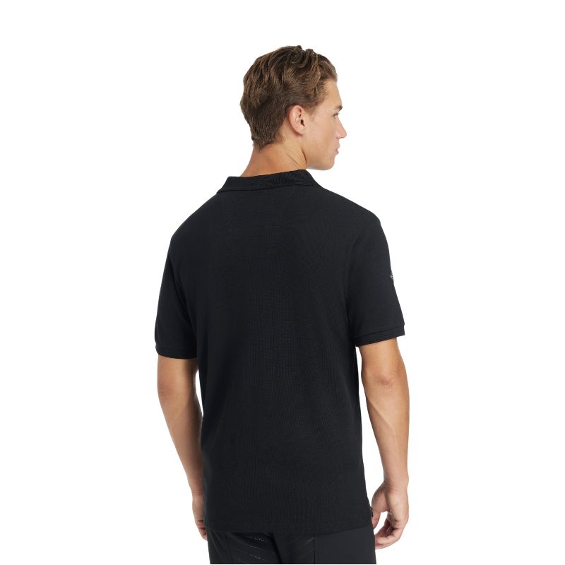 Lemieux - Klassisches schwarzes Herren-Polo