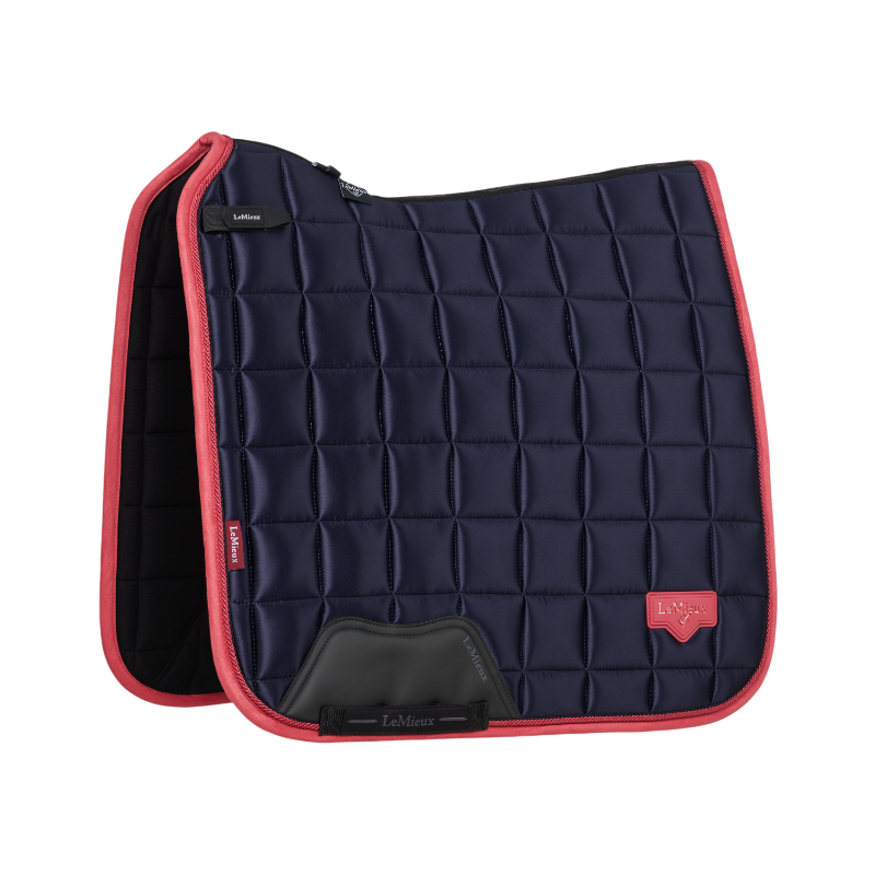 Lemieux - Dressuurmat Square Loire Classic marine/ cranberry