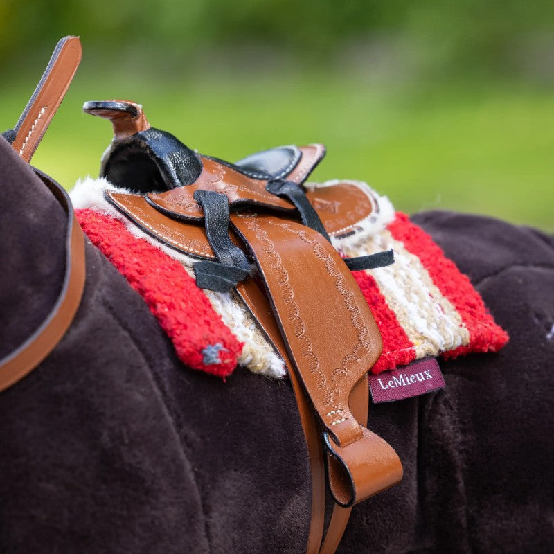 Lemieux - saddle pad Western for Toy Pony chili