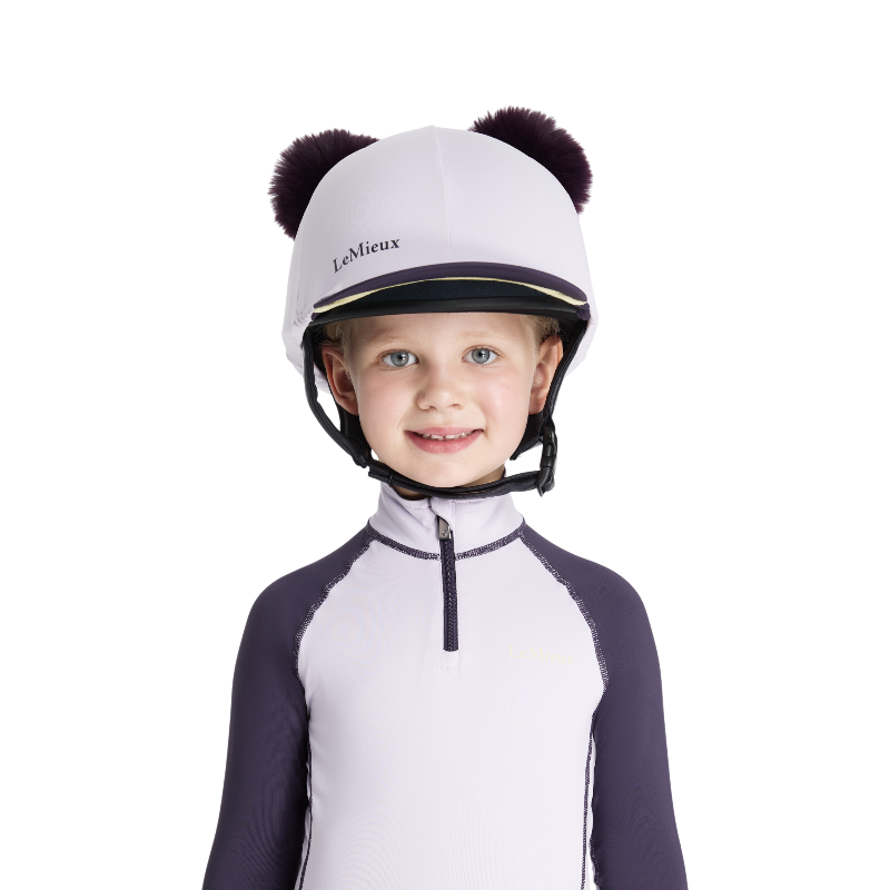 Lemieux - Toque de casque doubles pompons amovibles enfant Mini lilac | - Ohlala