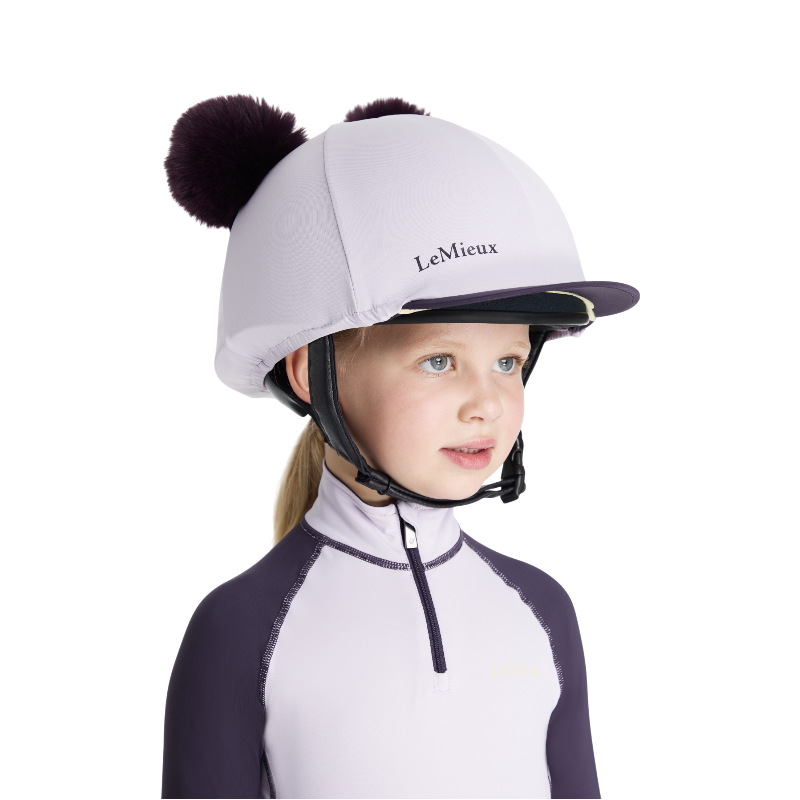 Lemieux - Toque de casque doubles pompons amovibles enfant Mini lilac | - Ohlala