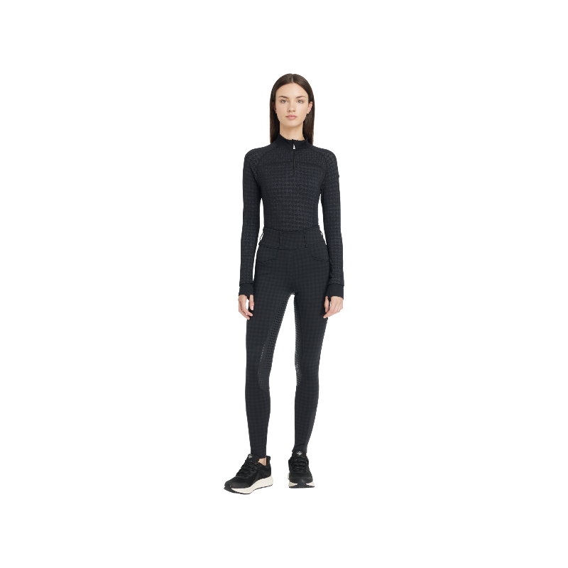 LeMieux - Legging d'équitation femme Aspen pied-de-poule full grip
