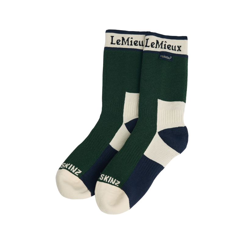 LeMieux - Chaussettes d'équitation imperméables Sealskinz vert