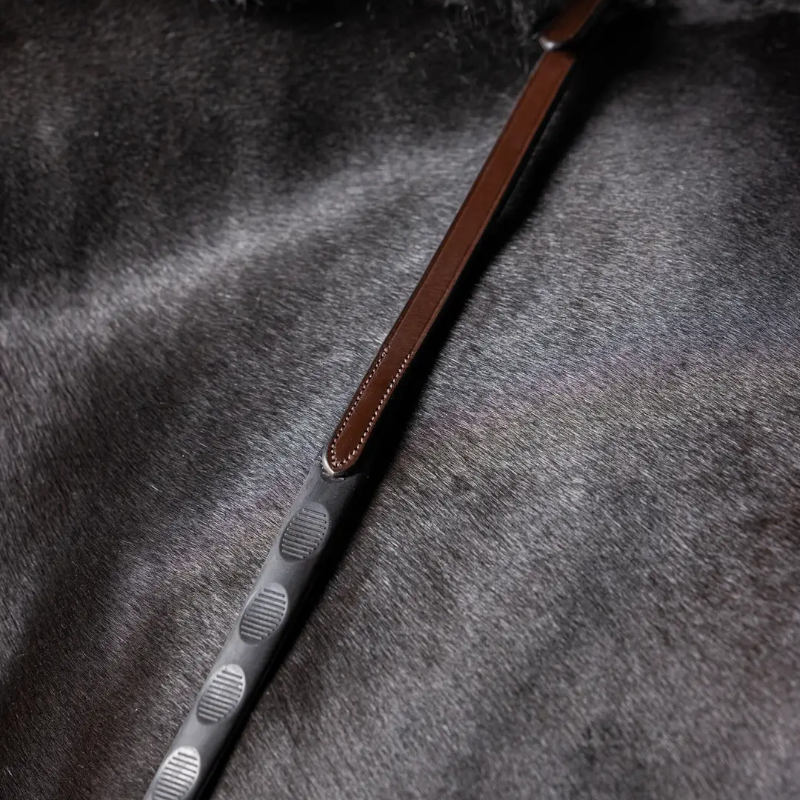 Lemieux - Rênes Magna Grip havane/ argent | - Ohlala