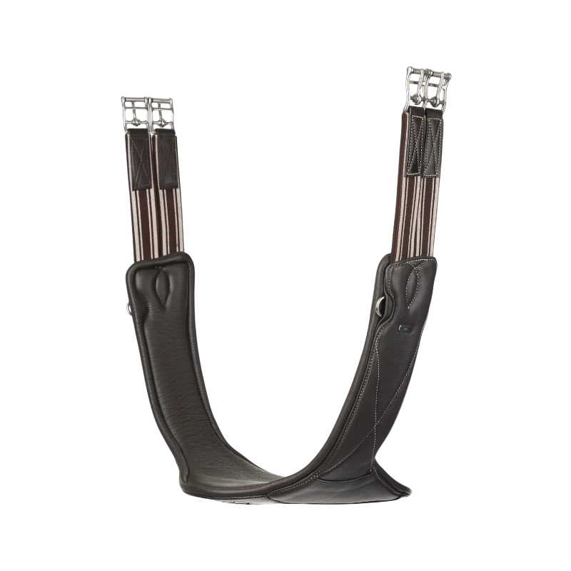 Lemieux - Sangle bavette longue synthétique Arika marron | - Ohlala