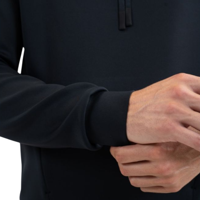 SG - Sweat à capuche unisexe Maddox noir | - Ohlala