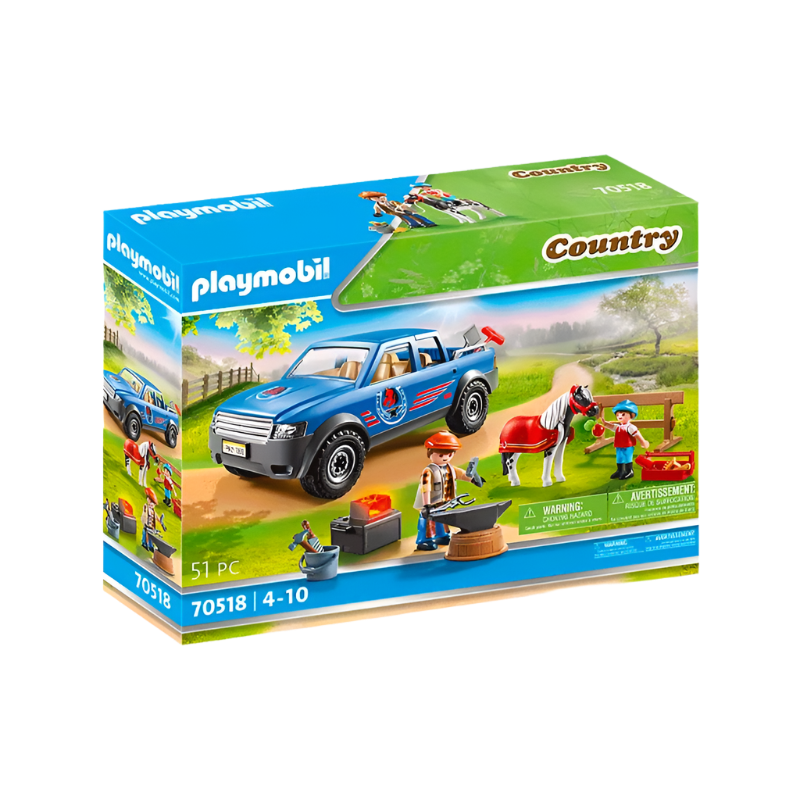 Playmobil - Maréchal-ferrant et véhicule | - Ohlala