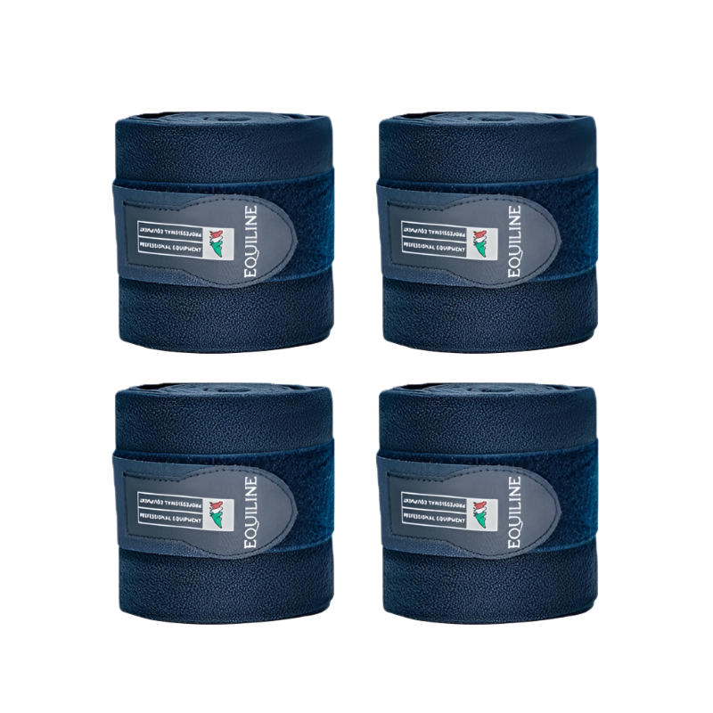 Equiline - Bandes de polo Marine (x4) | - Ohlala