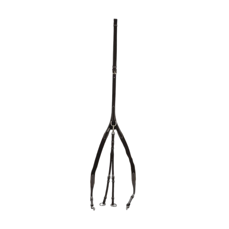 Jump'In - Collier de chasse élastique + martingale One Noir | - Ohlala