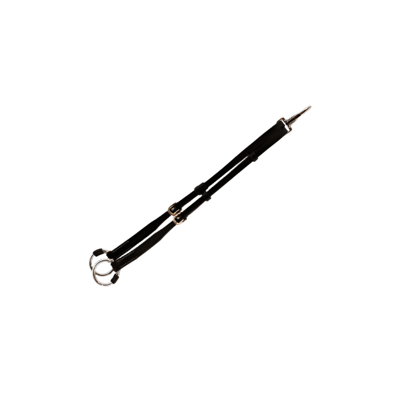 Pénélope - Fourche de martingale avec anneaux ouvrables noir | - Ohlala