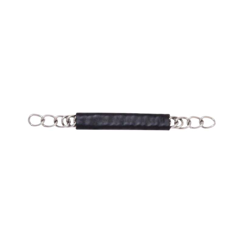 Metalab - Gourmette en inox et cuir noir | - Ohlala