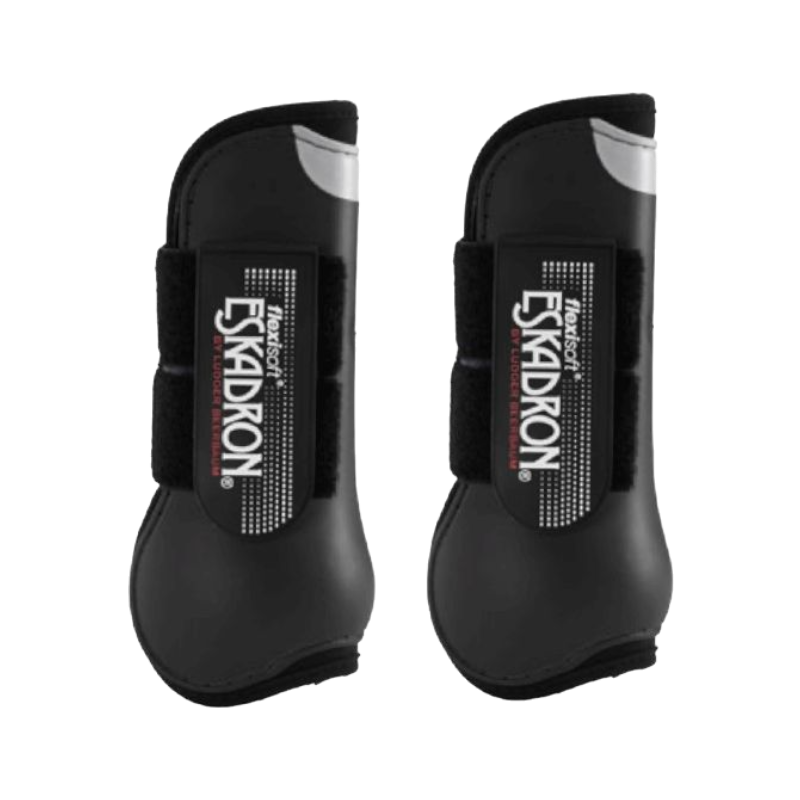 Eskadron - Guêtres ouvertes Flexisoft noir x2 | - Ohlala