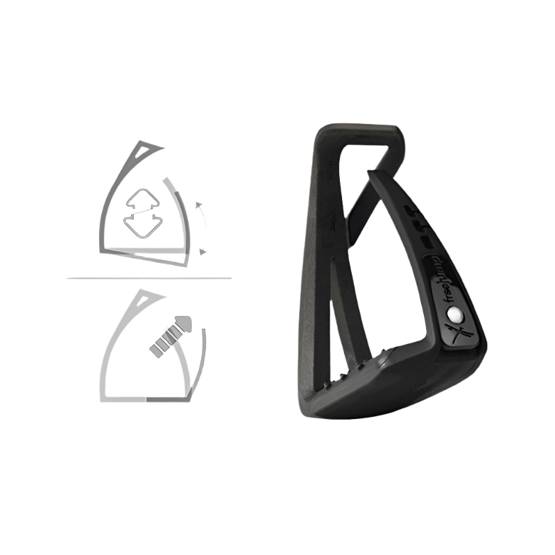 Freejump - Étriers Soft'Up Lite Noir / Noir | - Ohlala