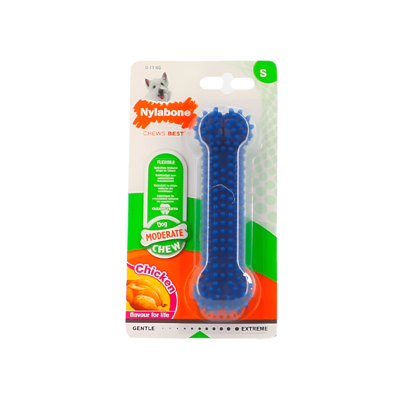Nylabone - Os à mâcher pour chien moderate dental chew Chicken | - Ohlala
