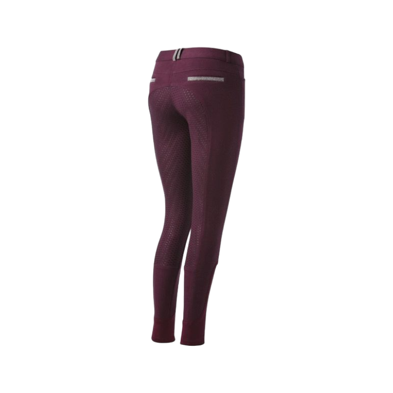 Equithème - Pantalon d'équitation femme Glam prune | - Ohlala