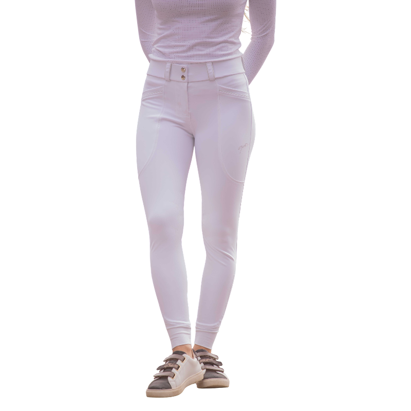 Pénélope - Women's equestrian pants Sybille white