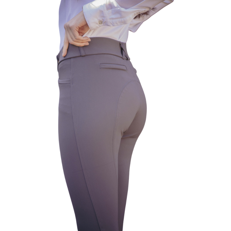 Pénélope - Pantalon d'équitation femme Majestic gris foncé | - Ohlala