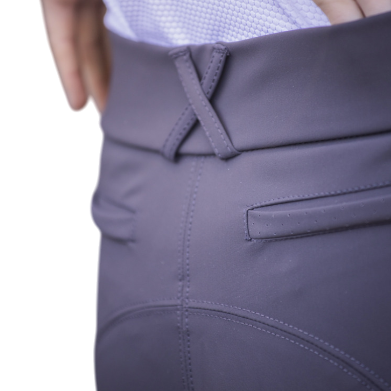 Pénélope - Pantalon d'équitation femme Majestic gris foncé | - Ohlala
