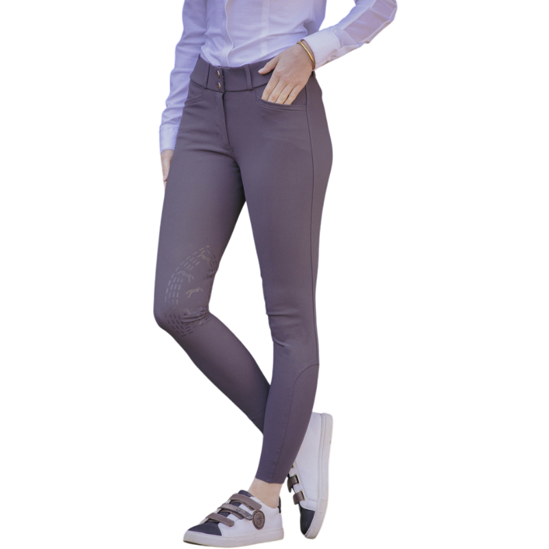 Pénélope - Pantalon d'équitation femme Majestic gris foncé | - Ohlala