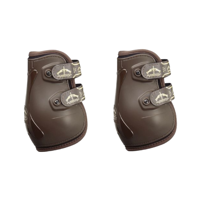 Veredus - Protège-boulets Pro Jump Velcro Marron | - Ohlala